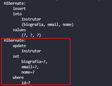 Logs do Hibernate